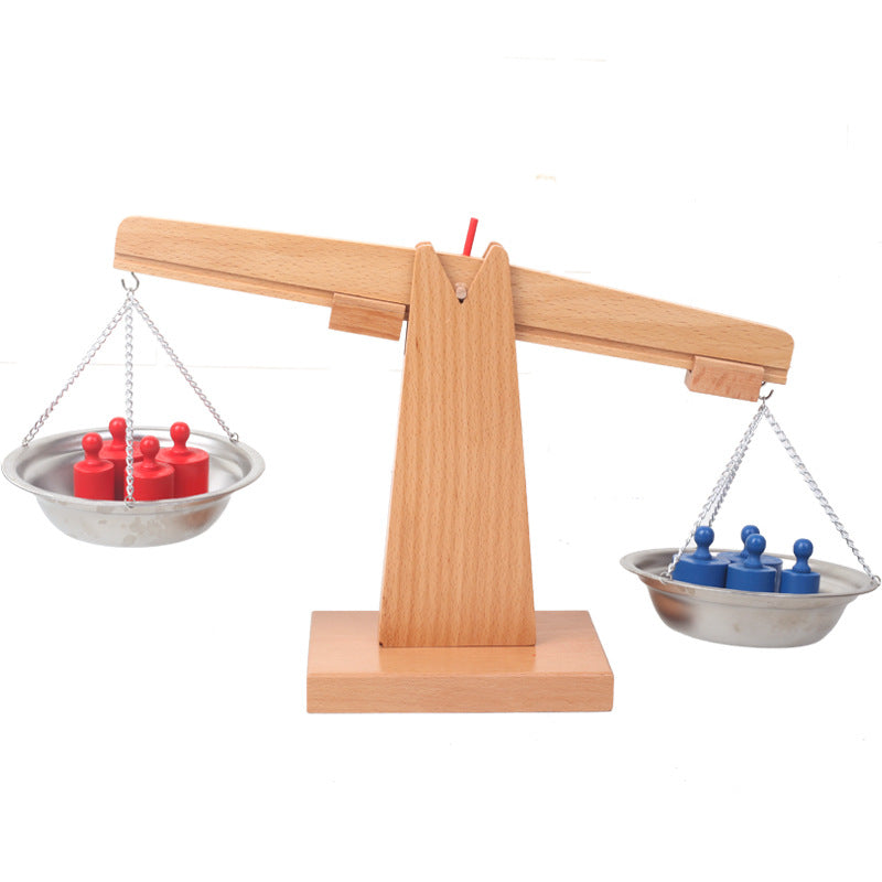 Math Teaching Aids Scale Set Montessori Arithmetic Balance
