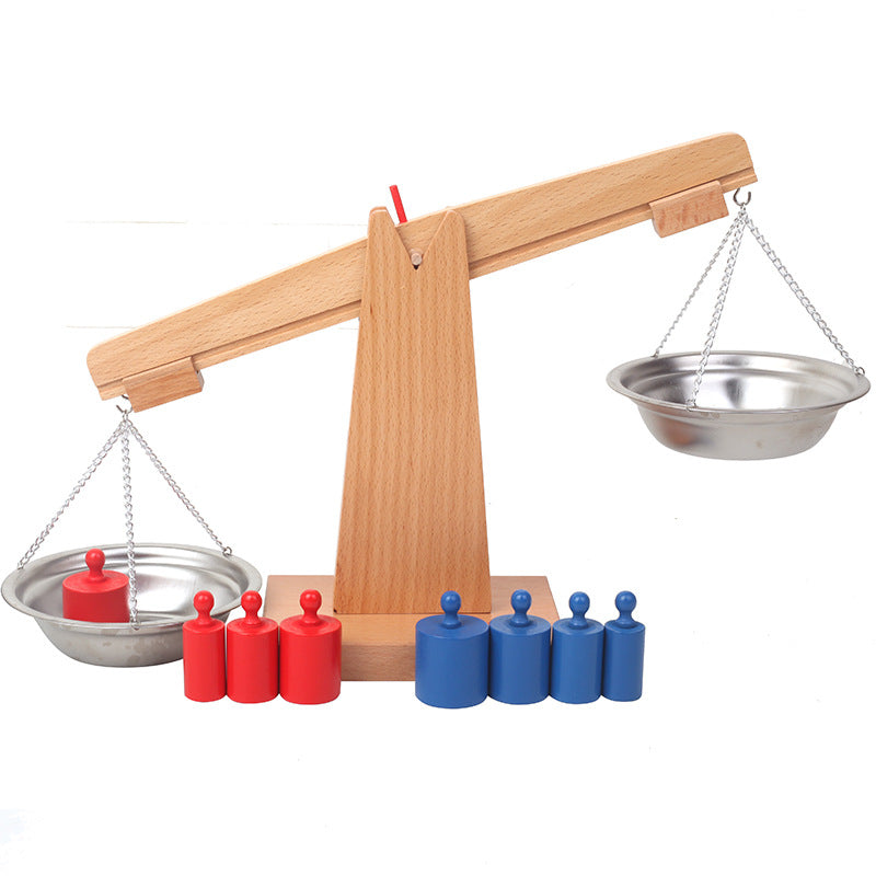 Math Teaching Aids Scale Set Montessori Arithmetic Balance