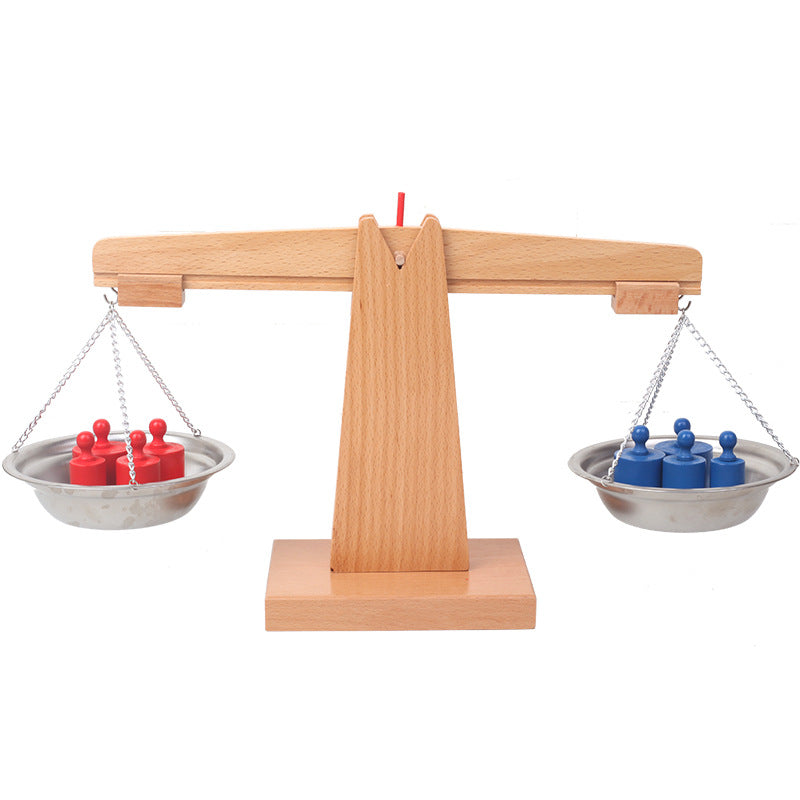 Math Teaching Aids Scale Set Montessori Arithmetic Balance