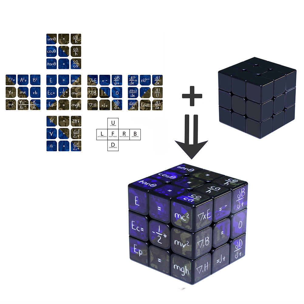 Gift toy math toy intellectual development learning tool mathematics cube black bottom