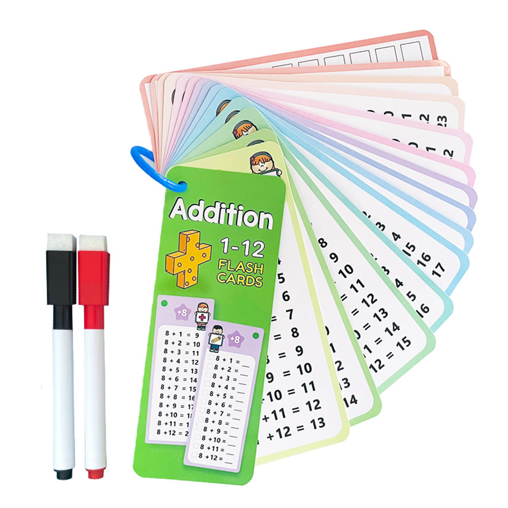15 Mathematical Multiplication Cards Can Be Erased Repeatedly
