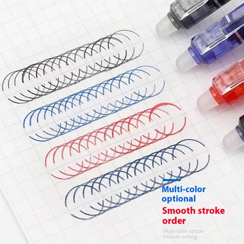 Color Erasable Gel Pen Push-type Thermal Erasable Pen