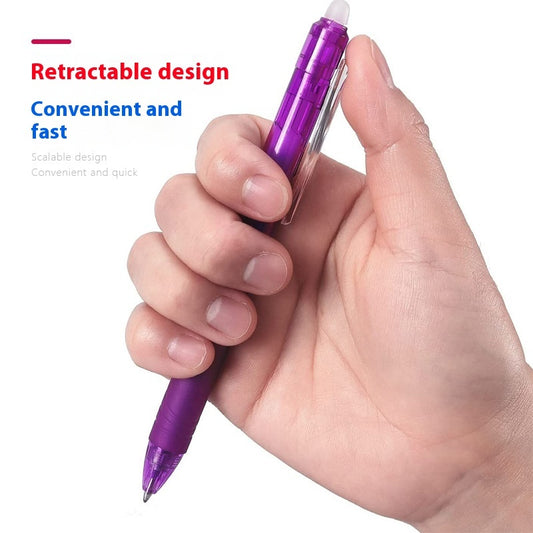 Color Erasable Gel Pen Push-type Thermal Erasable Pen